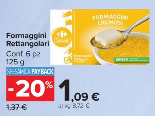 Formaggini Rettangolari