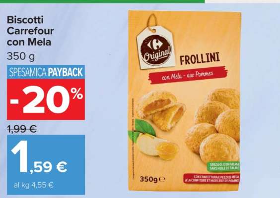 Biscotti Carrefour con Mela