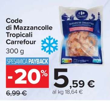 Code di Mazzancolle Tropicali Carrefour