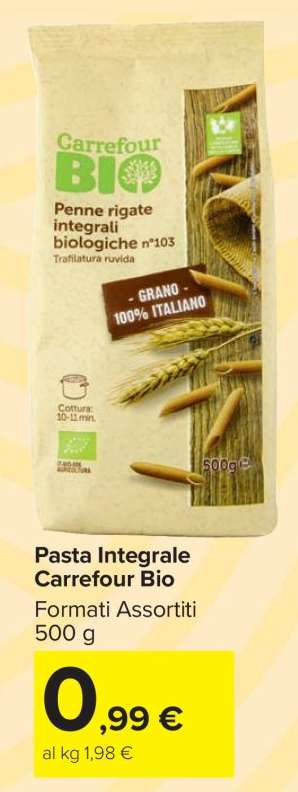 Pasta Integrale Carrefour Bio