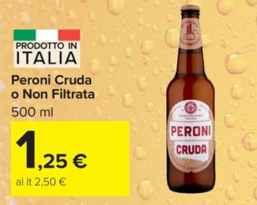 Peroni Cruda o Non Filtrata