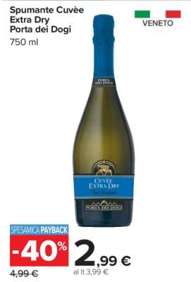 Spumante Cuvèe Extra Dry Porta dei Dogi