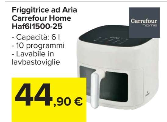 Friggitrice ad Aria Carrefour Home Haf6I1500-25