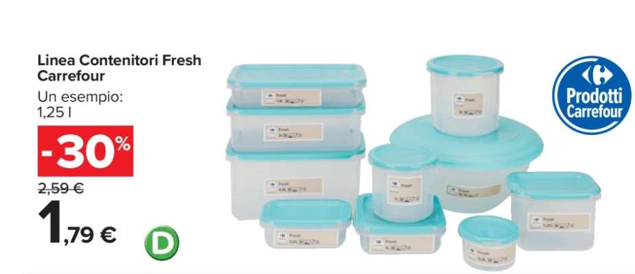 Linea Contenitori Fresh Carrefour