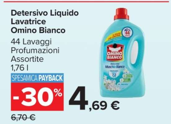 Detersivo Liquido Lavatrice Omino Bianco