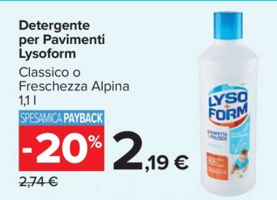 Detergente per Pavimenti Lysoform