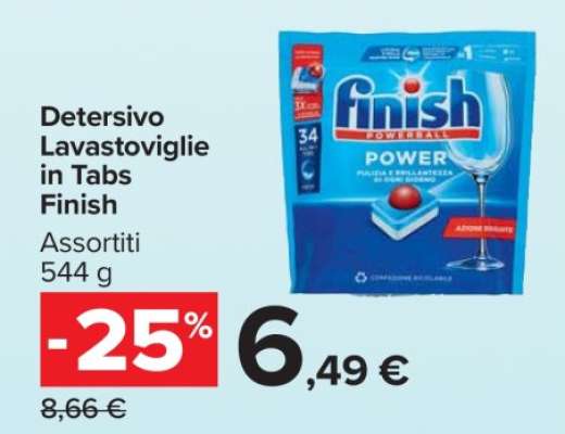 Detersivo Lavastoviglie in Tabs Finish