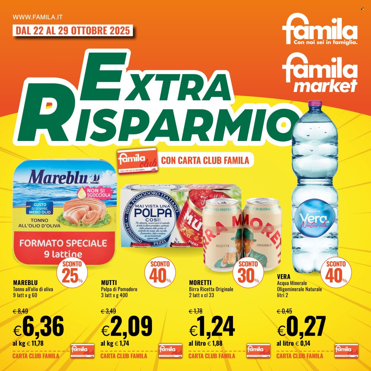 Volantino Famila - 22/10/2025 - 29/10/2025. Pagina 1