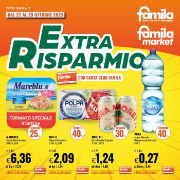 Volantino Famila - 22/10/2025 - 29/10/2025.
