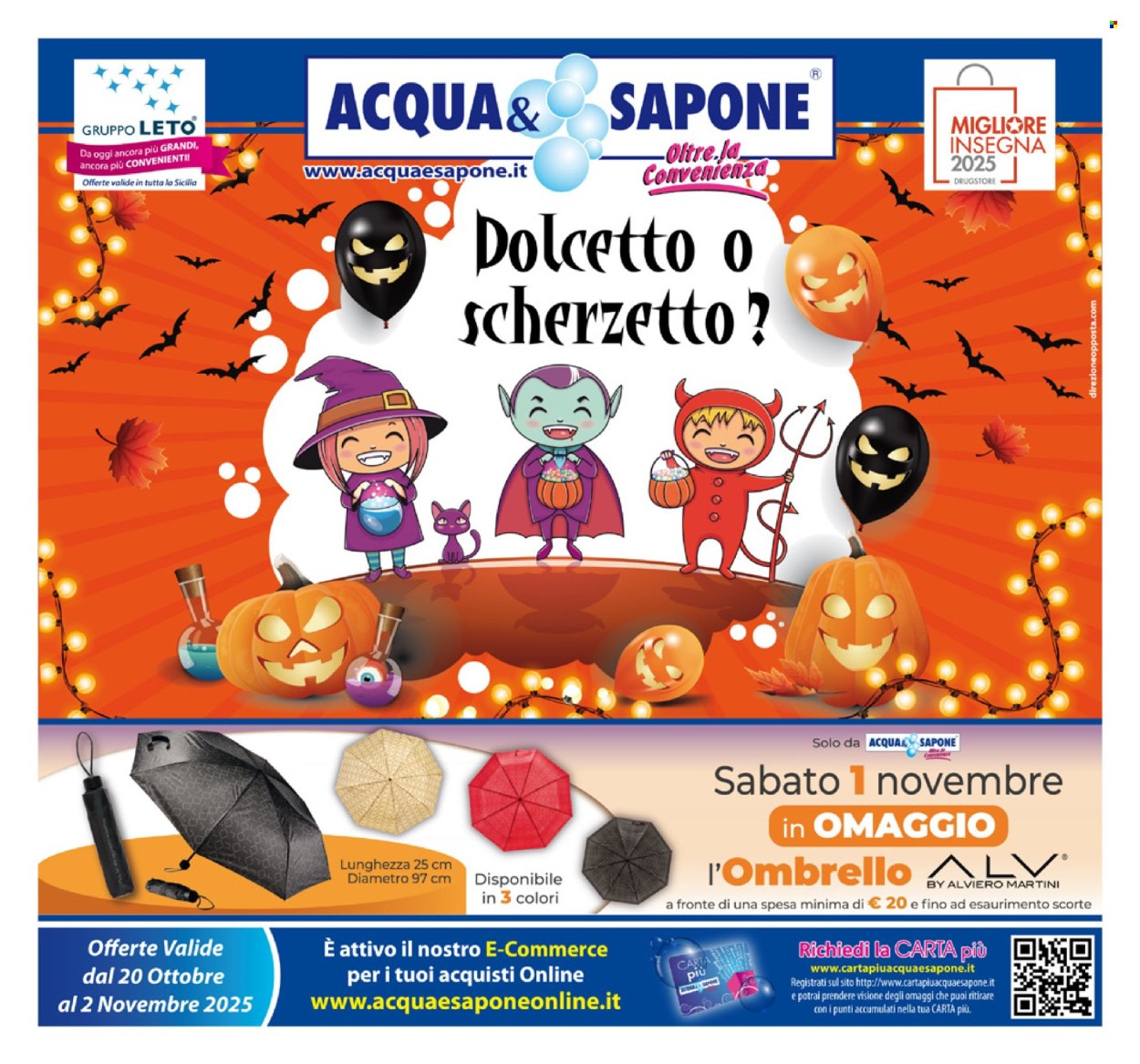 Volantino Acqua & Sapone - 20/10/2025 - 2/11/2025. Pagina 1