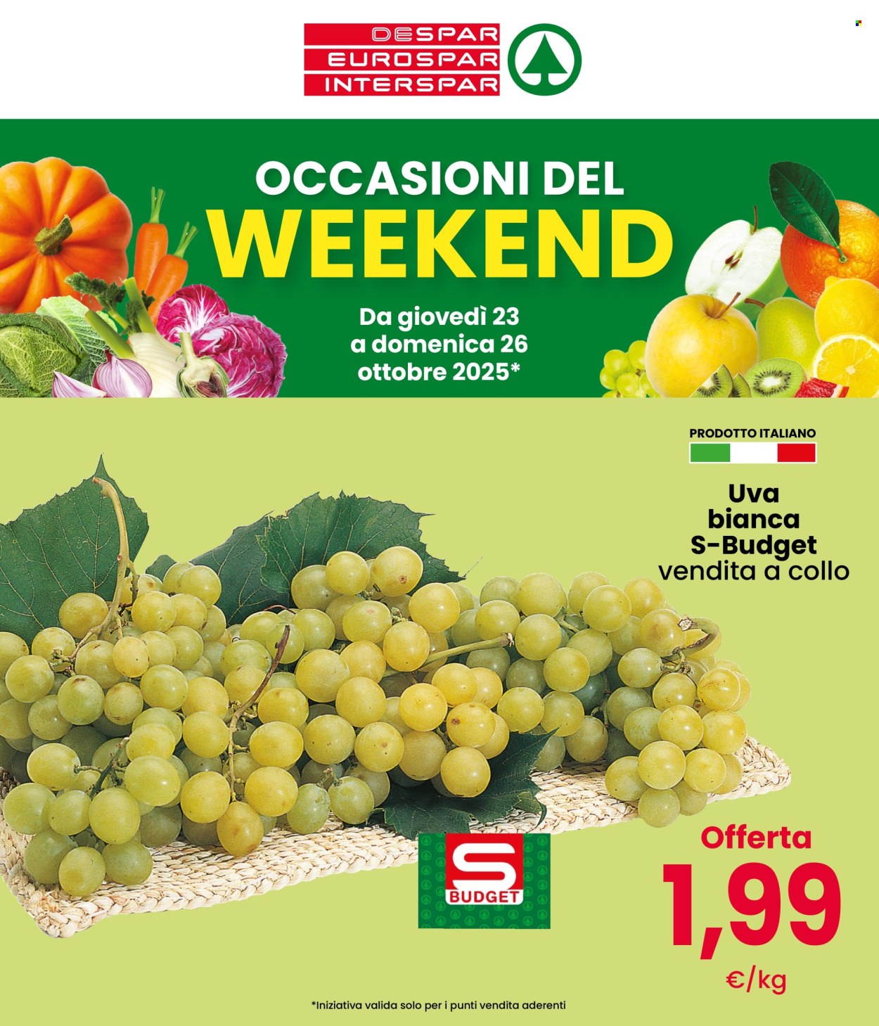 Volantino Despar - 23/10/2025 - 26/10/2025. Pagina 1