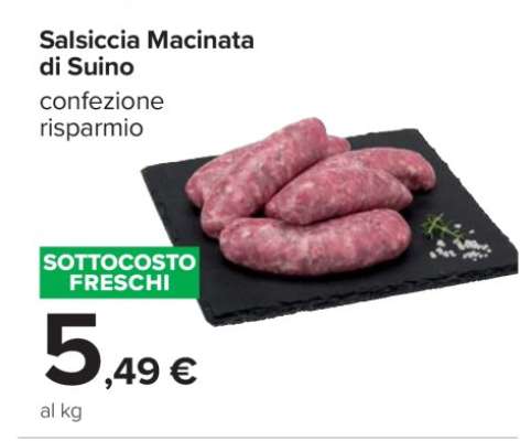 Salsiccia Macinata di Suino