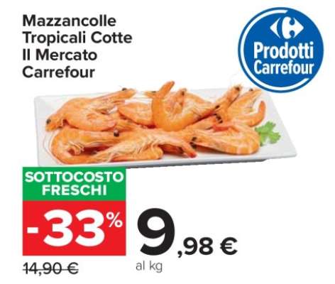 Mazzancolle Tropicali Cotte Il Mercato Carrefour