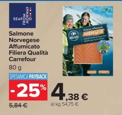 Salmone Norvegese Affumicato Filiera Qualità Carrefour