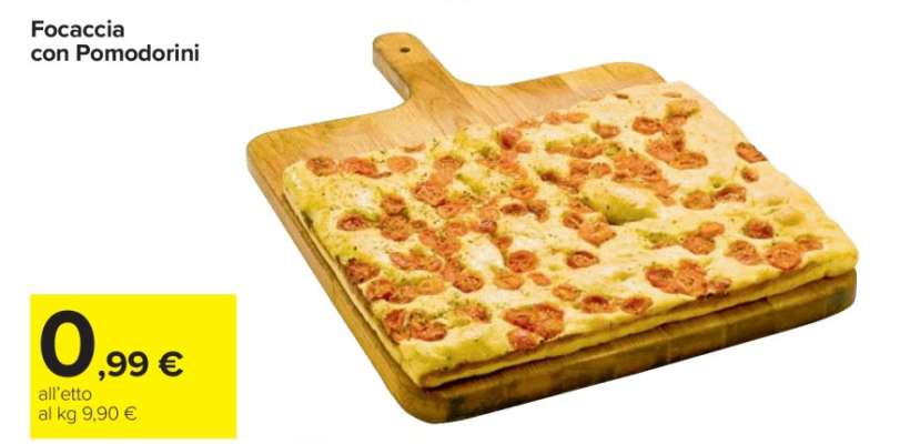 FOCACCIA CON POMODORINI