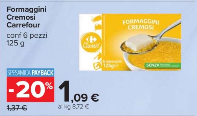 Formaggini Cremosi Carrefour
