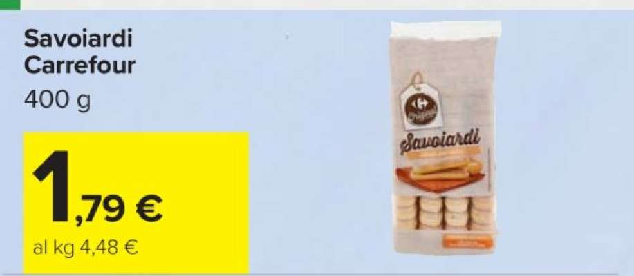 Savoiardi Carrefour