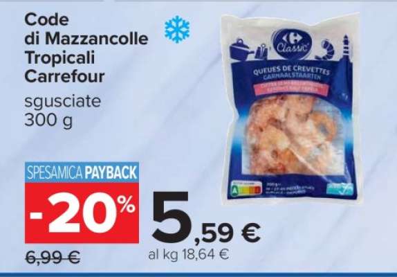 Code di Mazzancolle Tropicali Carrefour