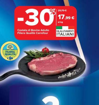 Costata di Bovino Adulto Filiera Qualità Carrefour