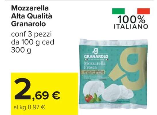 Mozzarella Alta Qualità Granarolo