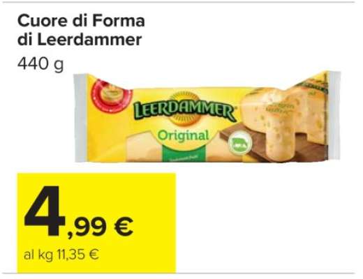 Cuore di Forma di Leerdammer