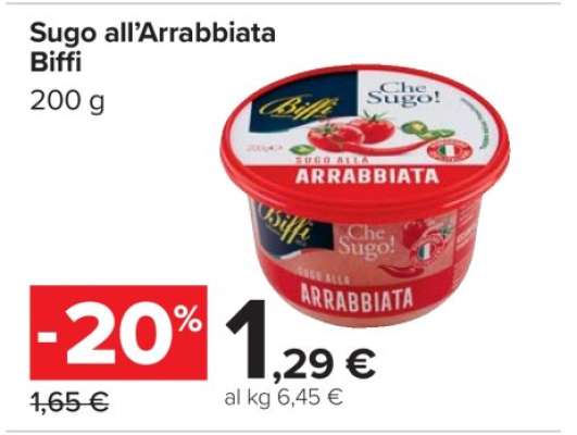 Sugo all’Arrabbiata Biffi