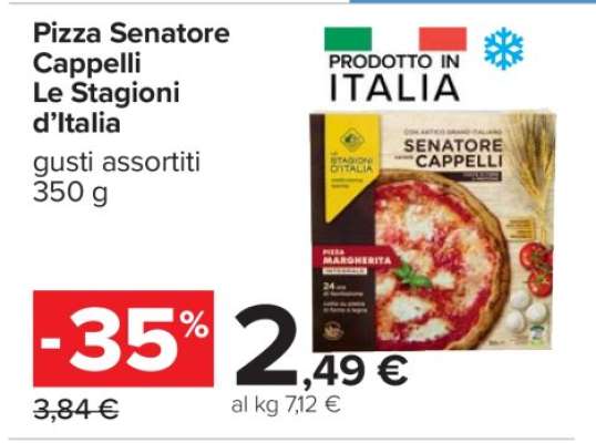 Pizza Senatore Cappelli Le Stagioni d’Italia