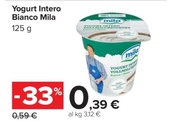 Yogurt Intero Bianco Mila