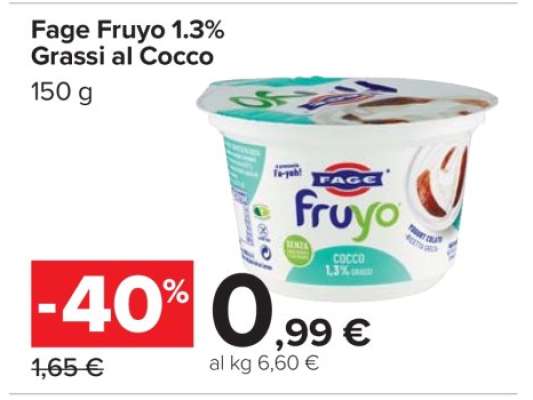 Fage Fruyo 1.3% Grassi al Cocco