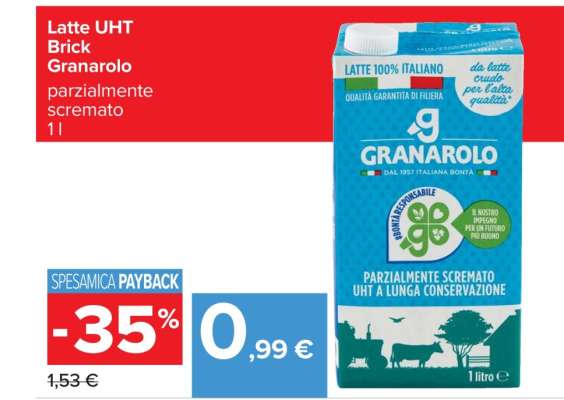 Latte UHT Brick Granarolo