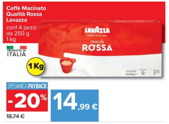 Caffè Macinato Qualità Rossa Lavazza