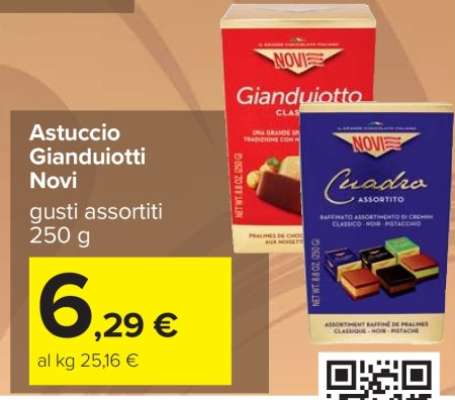 Astuccio Gianduiotti Novi