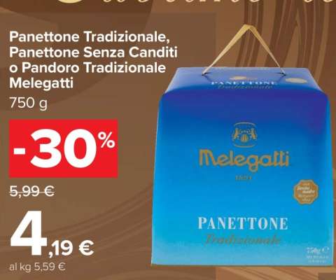 Panettone Tradizionale, Panettone Senza Canditi o Pandoro Tradizionale Melegatti