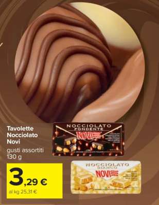 Tavolette Nocciolato Novi