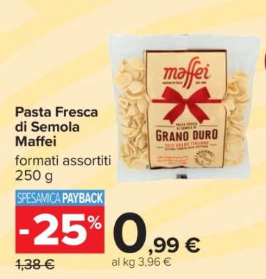 Pasta Fresca di Semola Maffei