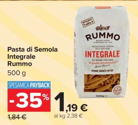 Pasta di Semola Integrale Rummo