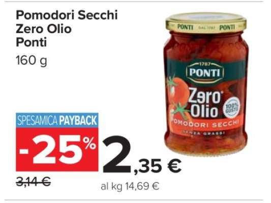 Pomodori Secchi Zero Olio Ponti