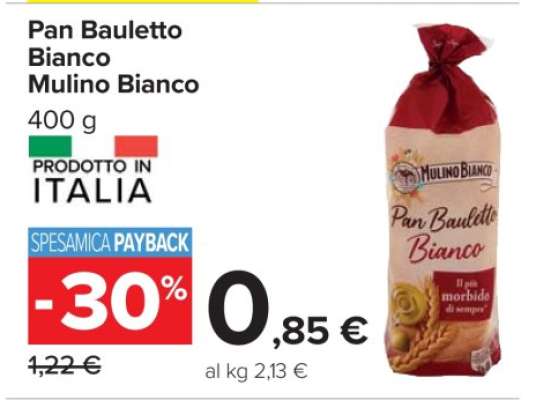 Pan Bauletto Bianco Mulino Bianco