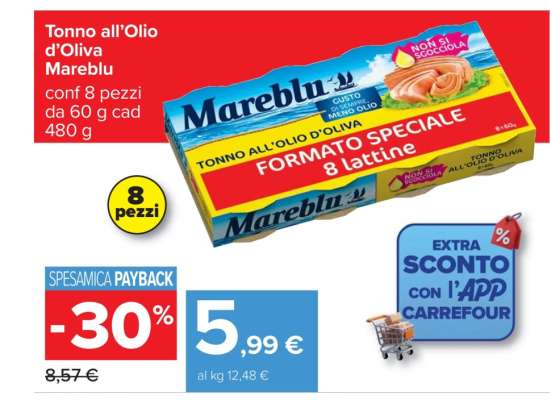 Tonno all’Olio d’Oliva Mareblu