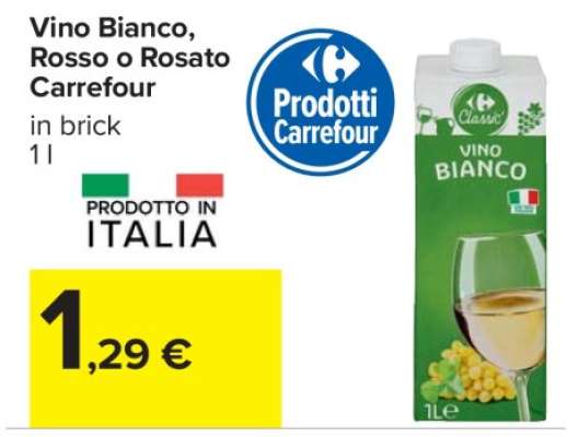 Vino Bianco, Rosso o Rosato Carrefour