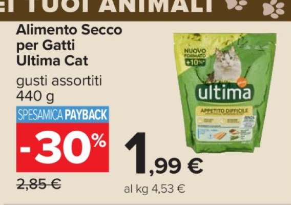 Alimento Secco per Gatti Ultima Cat