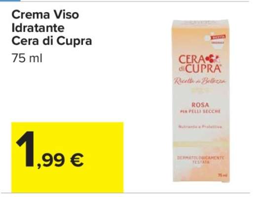 Crema Viso Idratante Cera di Cupra