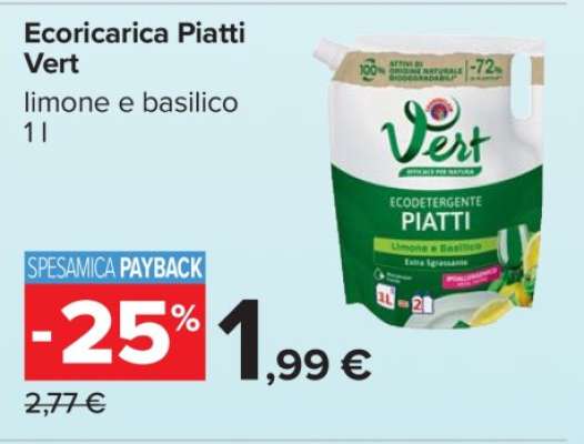 Ecoricarica Piatti Vert