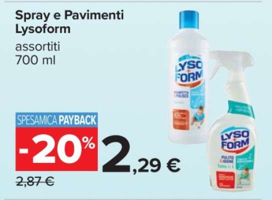 Spray e Pavimenti Lysoform