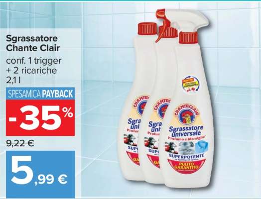 Sgrassatore Chante Clair