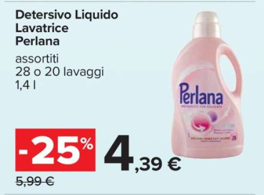 Detersivo Liquido Lavatrice Perlana
