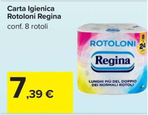 Carta Igienica Rotoloni Regina