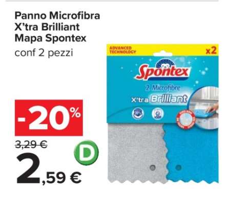 Panno Microfibra X’tra Brilliant Mapa Spontex