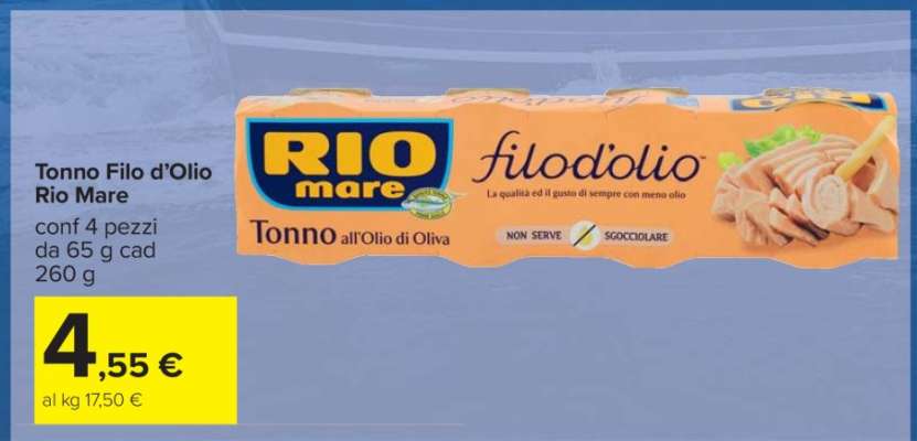 Tonno Filo d’Olio Rio Mare