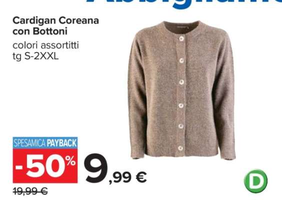 Cardigan Coreana con Bottoni